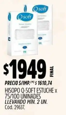 Supermercados Yaguar Q-soft hisopo estuche oferta