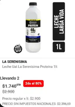 Disco La serenisima leche uat proteina oferta
