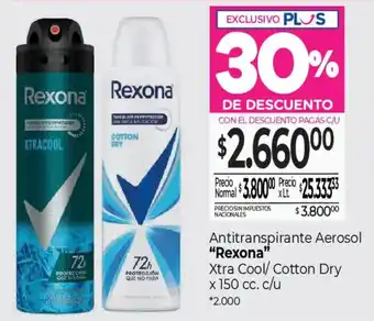 Rexona antitranspirante aerosol