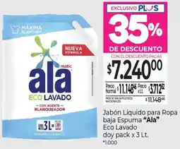La Anonima Ala jabón líquido para ropa baja espuma oferta