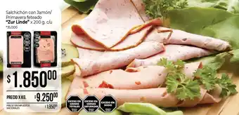 La Anonima Zur linde salchichón con jamón/ primavera feteado oferta