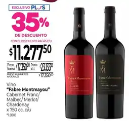 La Anonima Fabre montmayou vino cabernet franc/ malbec/merlot/ chardonay oferta
