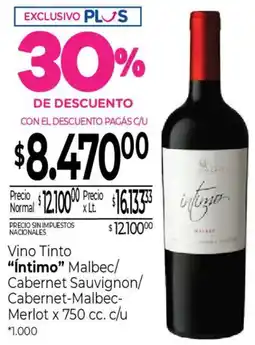 La Anonima Íntimo vino tinto malbec oferta