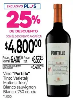 La Anonima Portillo vino tinto oferta