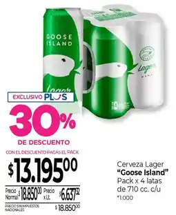 La Anonima Goose island cerveza lager oferta