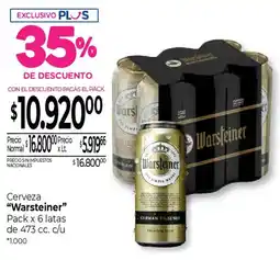 La Anonima Warsteiner cerveza oferta