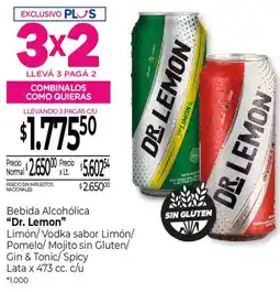 La Anonima Dr. lemon bebida alcohólica oferta