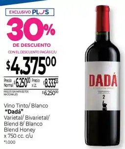 La Anonima Dadá vino tinto/ blanco oferta