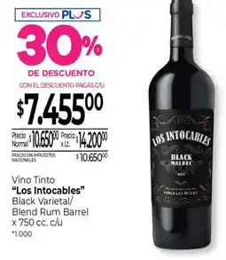 La Anonima Los intocables vino tinto oferta