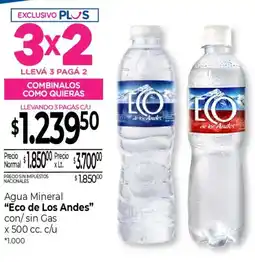 La Anonima Eco de los andes agua mineral oferta