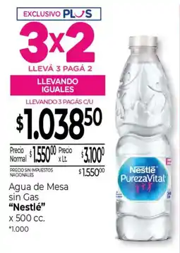 La Anonima Nestlé agua de mesa sin gas oferta