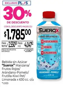 La Anonima Suerox bebida sin azúcar manzana oferta