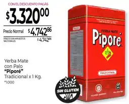La Anonima Piporé yerba mate con palo tradicional oferta