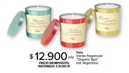 Carrefour Organic spa vela varias fragancias oferta