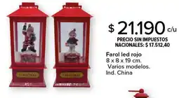 Carrefour Farol led rojo Varios modelos oferta
