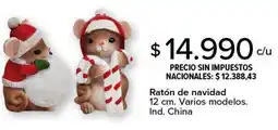 Carrefour Ratón de navidad oferta