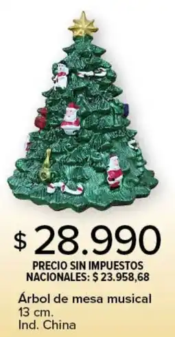 Carrefour Árbol de mesa musical oferta