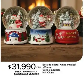 Carrefour Bola de cristal xmas musical oferta