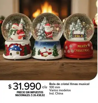 Carrefour Bola de cristal Xmas musical oferta