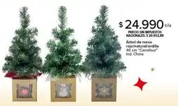Carrefour Carrefour árbol de mesa rojo/natural/ardilla oferta