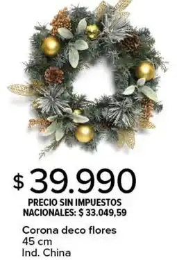 Carrefour Corona deco flores oferta