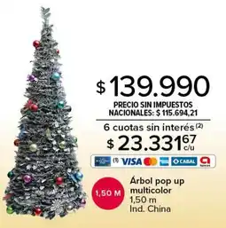 Carrefour Árbol pop up multicolor oferta