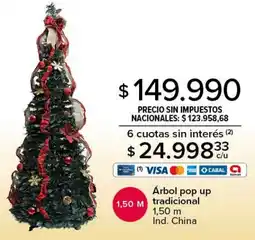 Carrefour Árbol pop up tradicional oferta