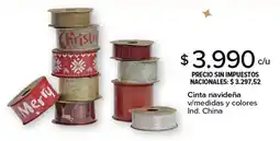 Carrefour Cinta navideña v/medidas y colores oferta
