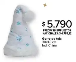 Carrefour Gorro de tela oferta