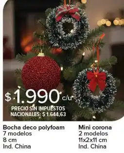 Carrefour Bocha deco polyfoam 7 modelos oferta