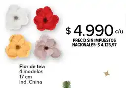 Carrefour Flor de tela 4 modelos oferta