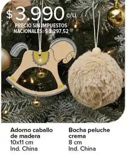 Carrefour Adorno caballo de madera oferta