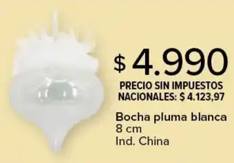 Carrefour Bocha pluma blanca oferta