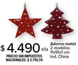 Carrefour Adorno metal 2 modelos oferta