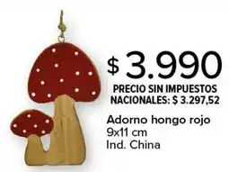 Carrefour Adorno hongo rojo oferta