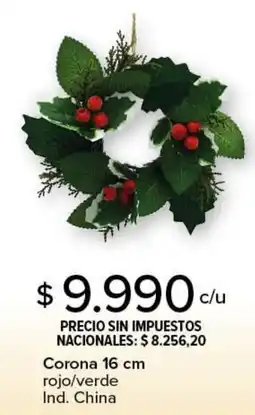 Carrefour Corona rojo/verde oferta