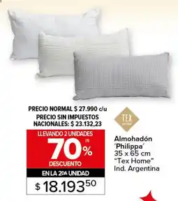 Carrefour Tex home almohadón philippa oferta