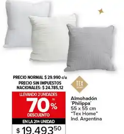 Carrefour Tex home almohadón philippa oferta