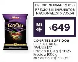 Carrefour Paulista confites surtidos bolsa oferta