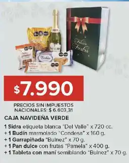 Carrefour Caja navideña verde oferta