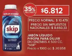 Carrefour Skip jabón líquido p/ropa para diluir bio enzimas oferta