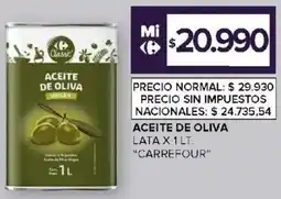 Carrefour Carrefour aceite de oliva lata oferta