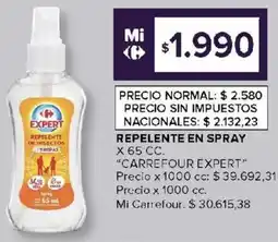 Carrefour Carrefour expert repelente en spray oferta