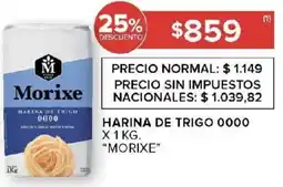 Carrefour Morixe harina de trigo 0000 oferta