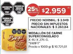 Carrefour Swift medallón de carne supercongelado oferta