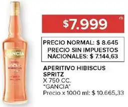 Carrefour Gancia aperitivo hibiscus spritz oferta