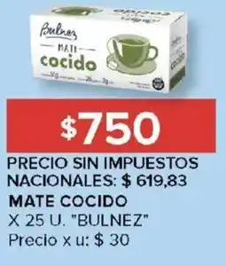 Carrefour Bulnez mate cocido oferta