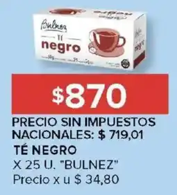 Carrefour Bulnez té negro oferta