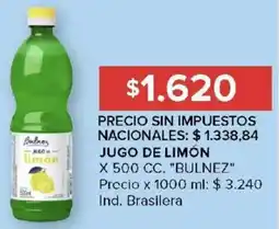 Carrefour bulnez jugo de limón oferta