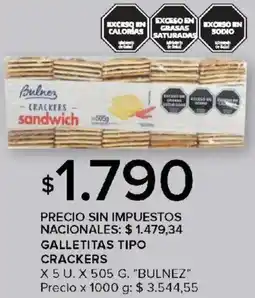 Carrefour Bulnez galletitas tipo crackers oferta